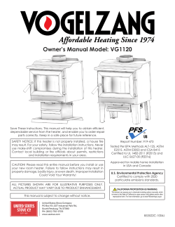 Vogelzang VG1120 Series - Owner's manual | manualzz.com