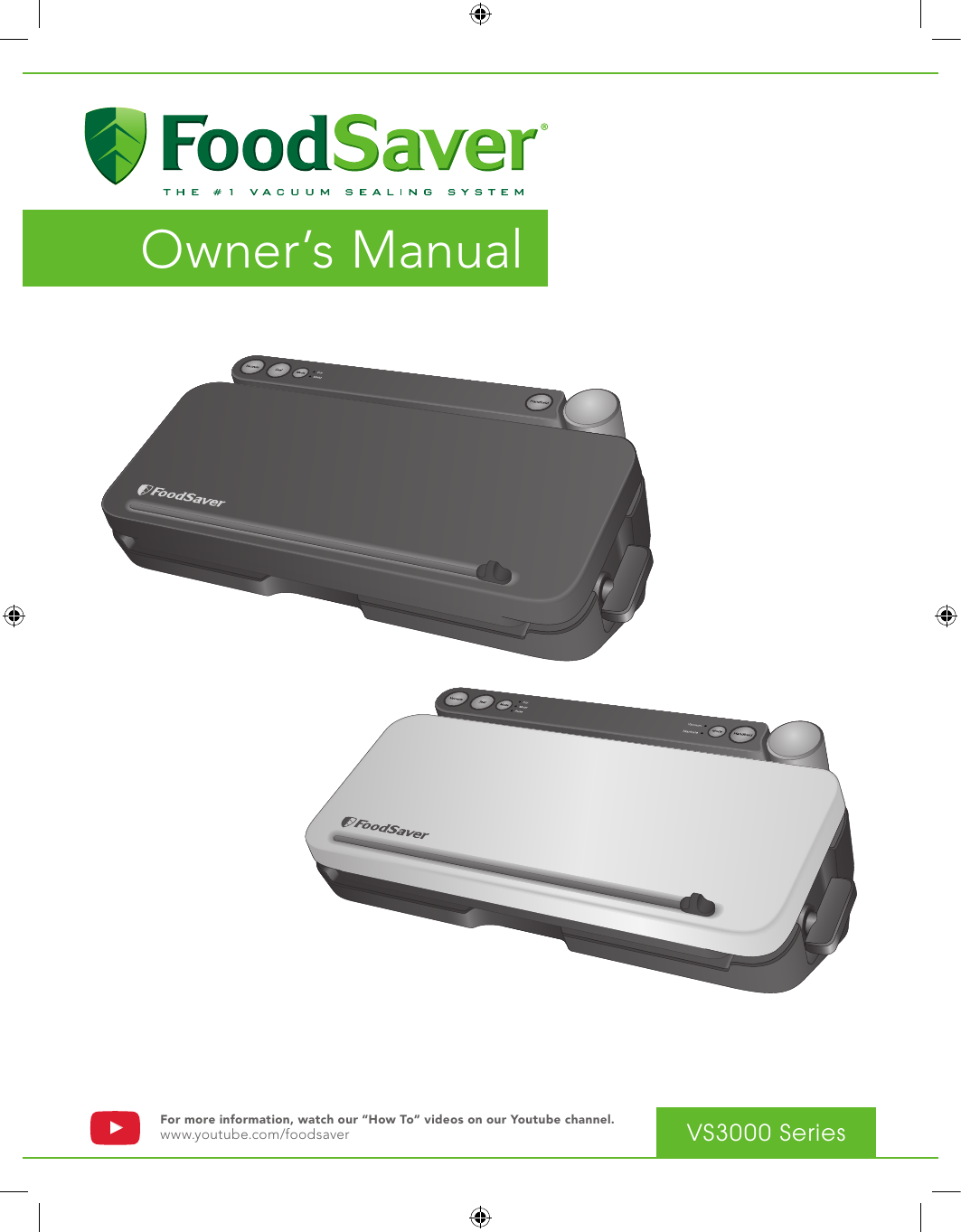 FoodSaver VS3000 User manual | Manualzz