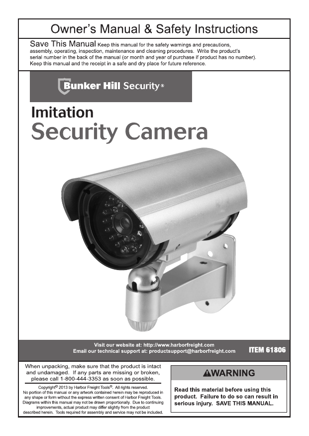 bunker hill security camera manual
