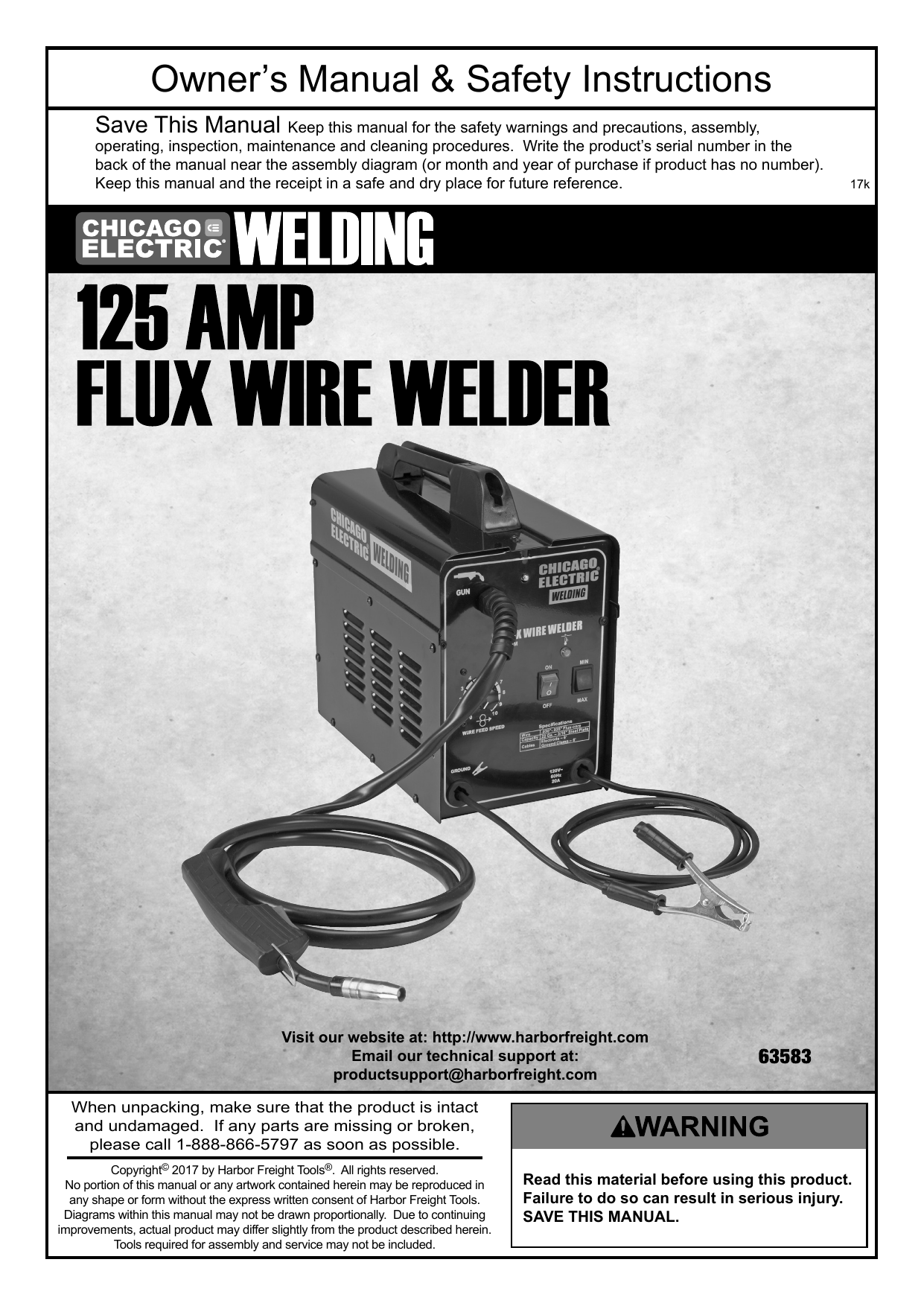 Harbor Freight Chicago Electric Welder Parts List Reviewmotors.co