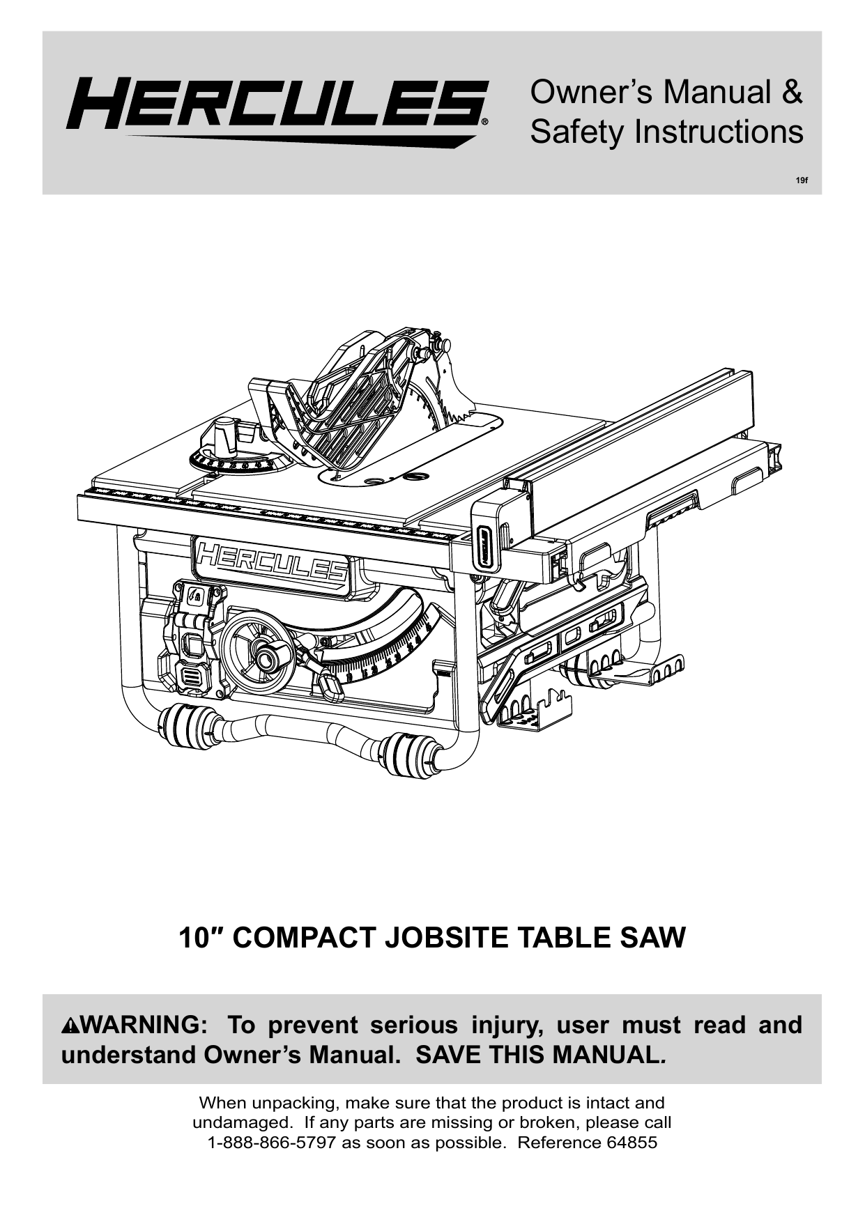 hercules table saw on sale