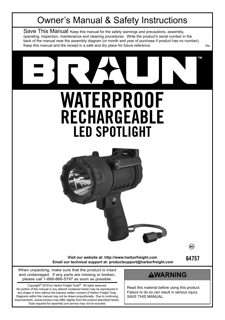 Braun 400 2024 lumen spotlight