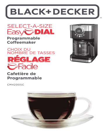 Select-A-Size Easy Dial Programmable Black Coffeemaker, CM4200B