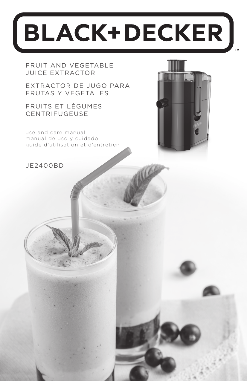 Arriba 47+ imagen extractor de jugos black and decker instructivo