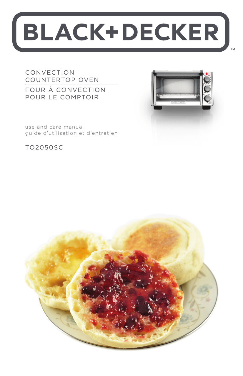 Black and Decker Appliances TO2050SC Convection Countertop Oven Use and Care Manual Manualzz