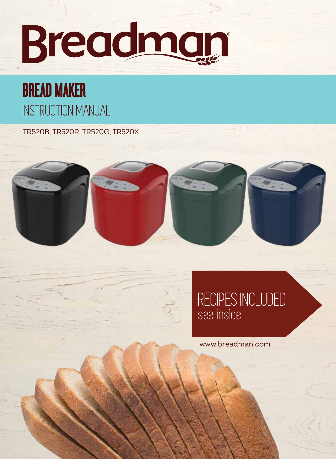 Breadman TR520X BREAD MAKER Use and Care Manual Manualzz