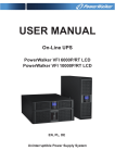 PowerWalker VFI 10000 PRT HID Owner's Manual