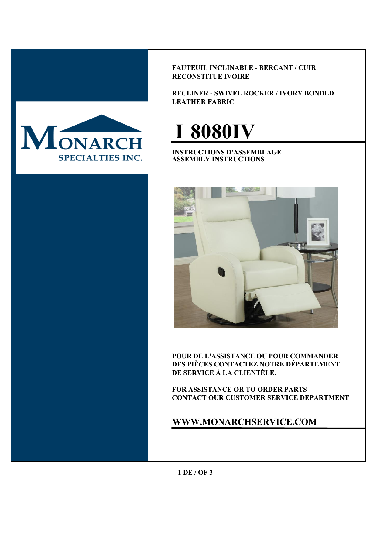 Monarch Specialties I 8080 User manual Manualzz