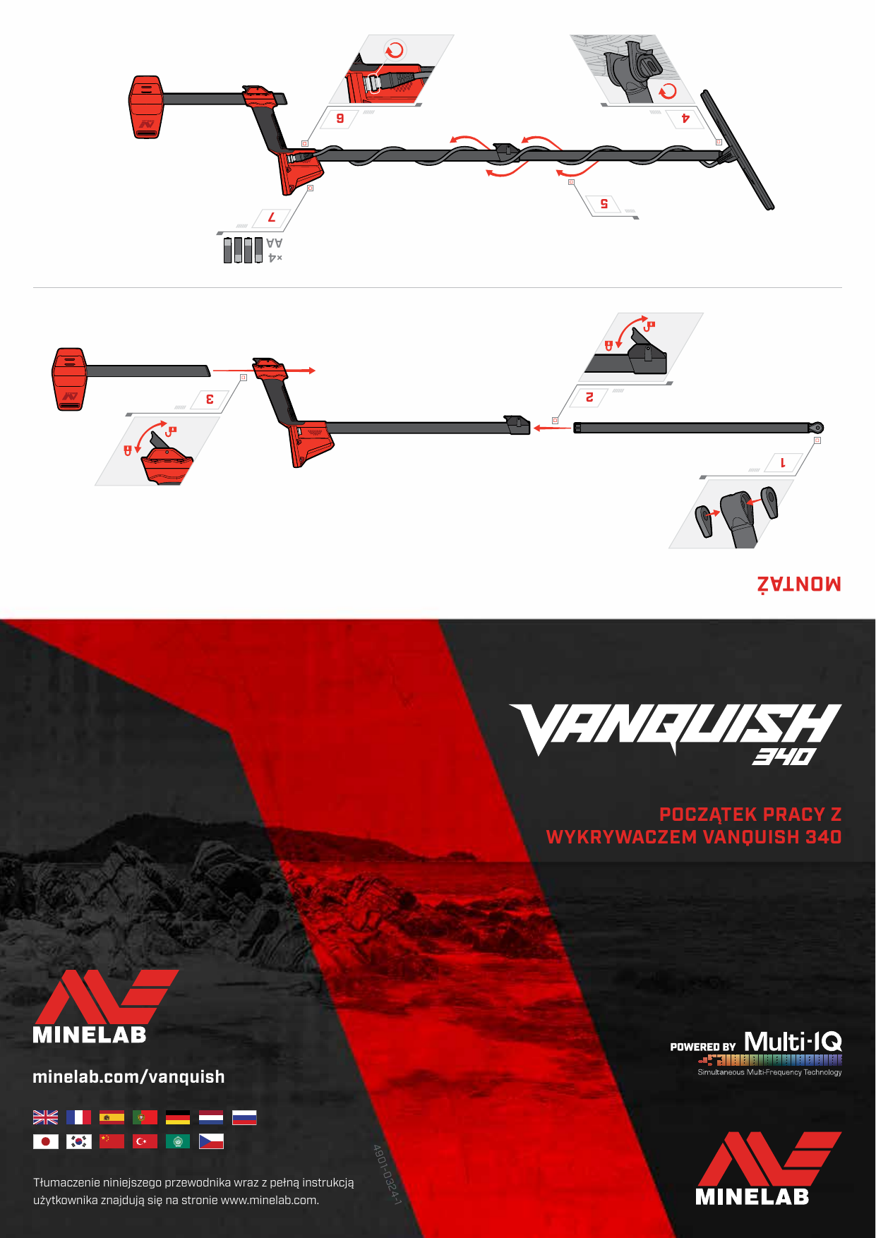 Minelab VANQUISH 340 Quick start guide | Manualzz