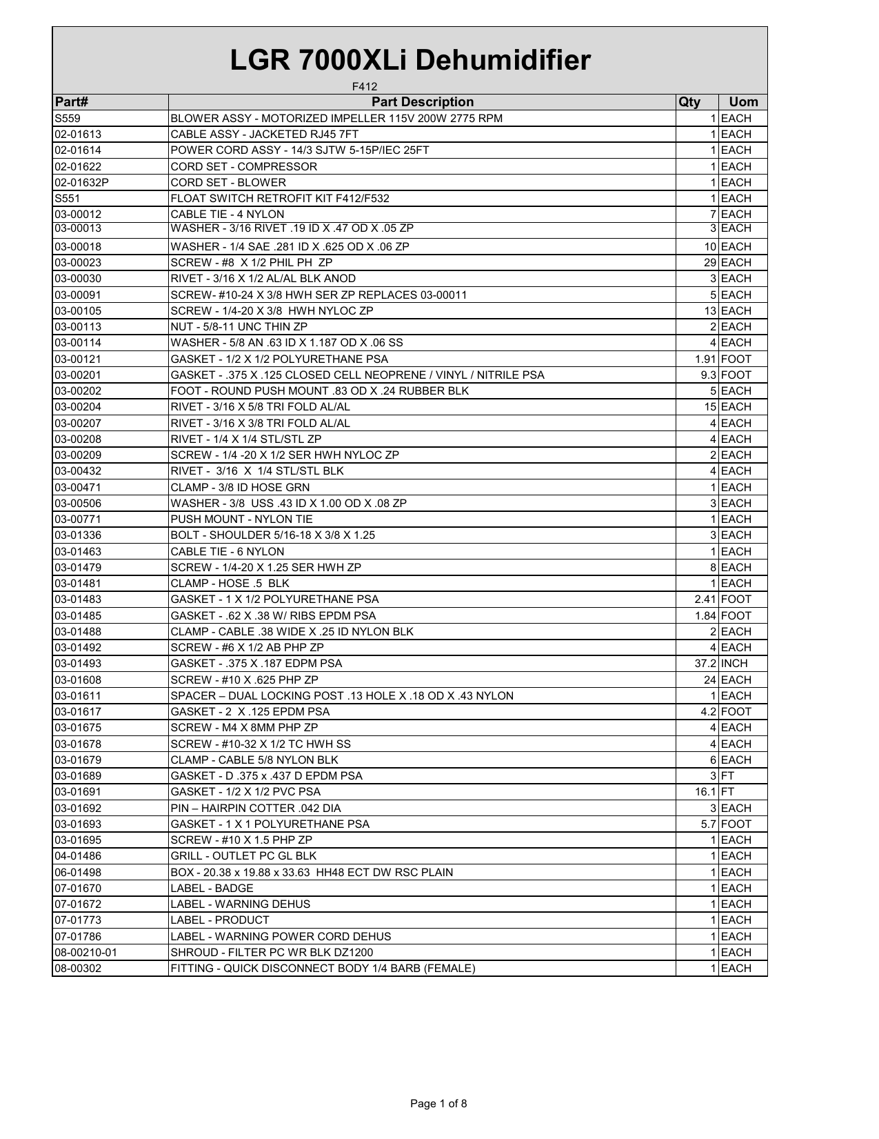 Dri-Eaz LGR 7000XLi User guide | Manualzz