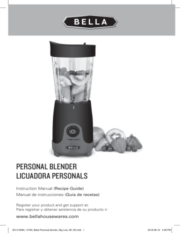 Bella Personal Blender Owner S Manual Manualzz