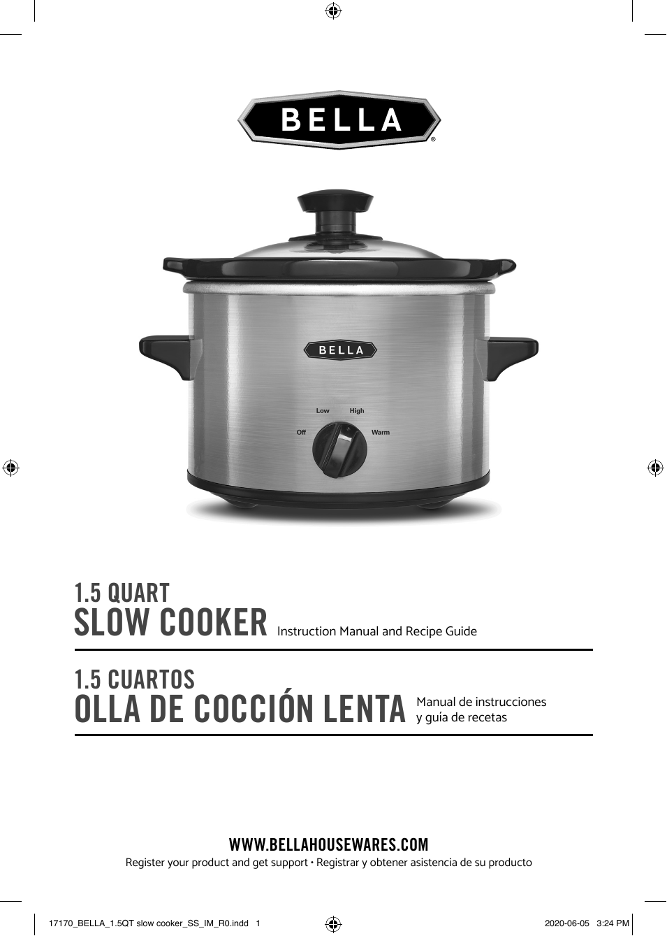 bella-1-5qt-slow-cooker-stainless-steel-owner-manual-manualzz