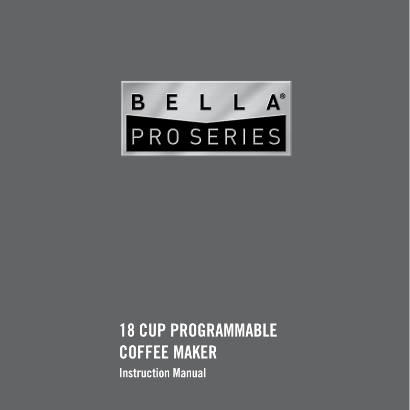 User manual Bella Single Serve Coffee Maker (English - 28 pages)