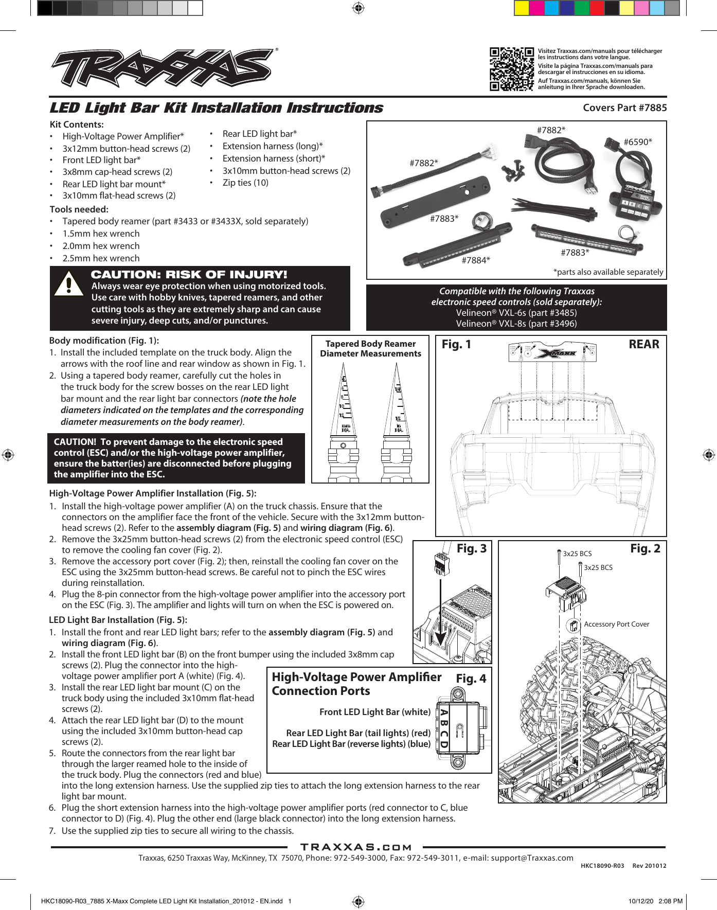 Guide de prise en charge Traxxas Xmaxx modèle 77086-4 étiquettes liste des pièces diagrammes. 
