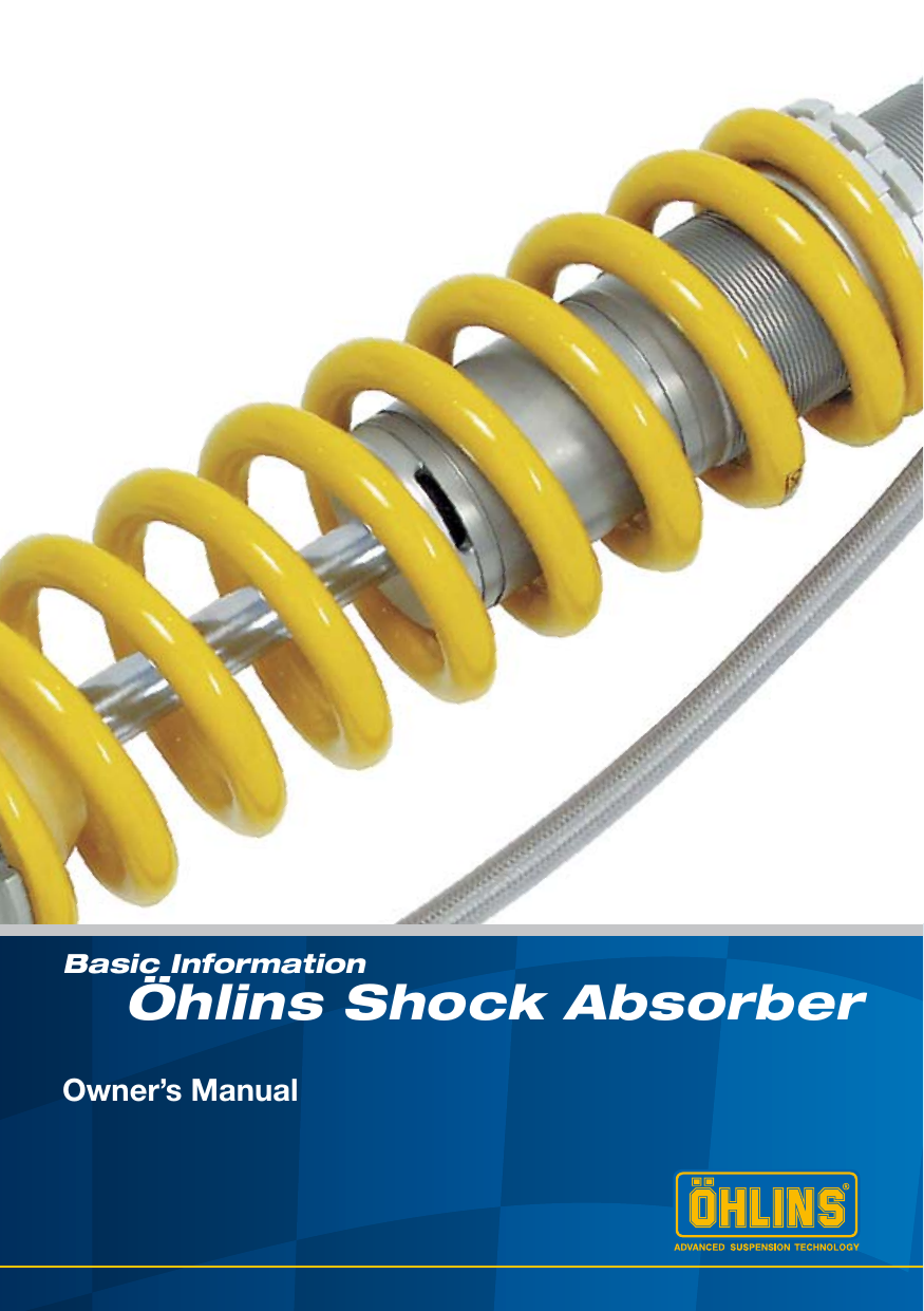 Ohlins 0725501 Owner's manual Manualzz