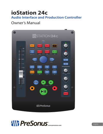 PreSonus ioStation 24c Owner's Manual | Manualzz