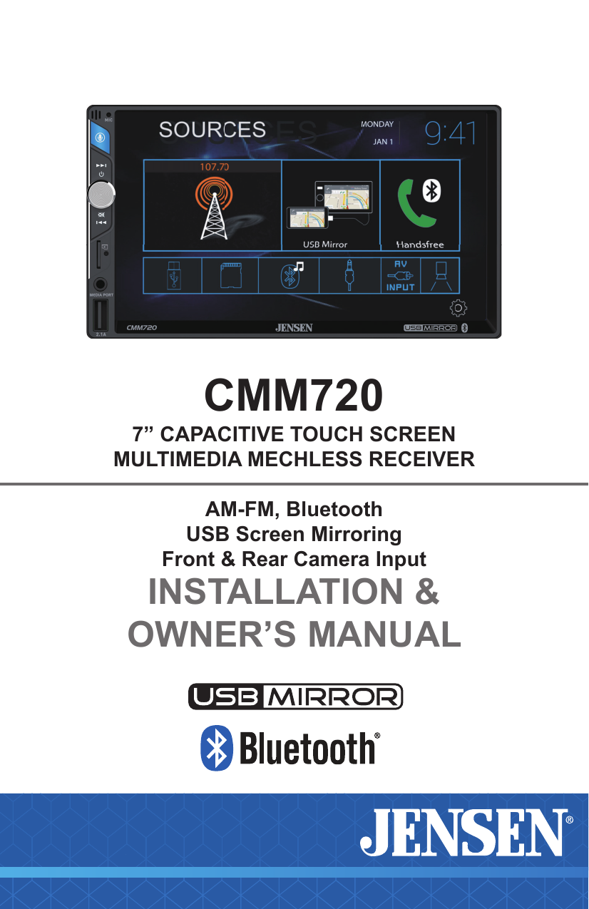 Jensen CMM720 Multimedia User Manual | Manualzz