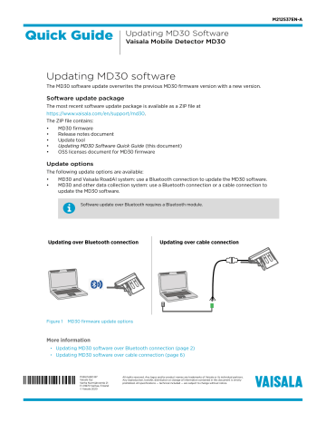 Vaisala MD30 Manual | Manualzz