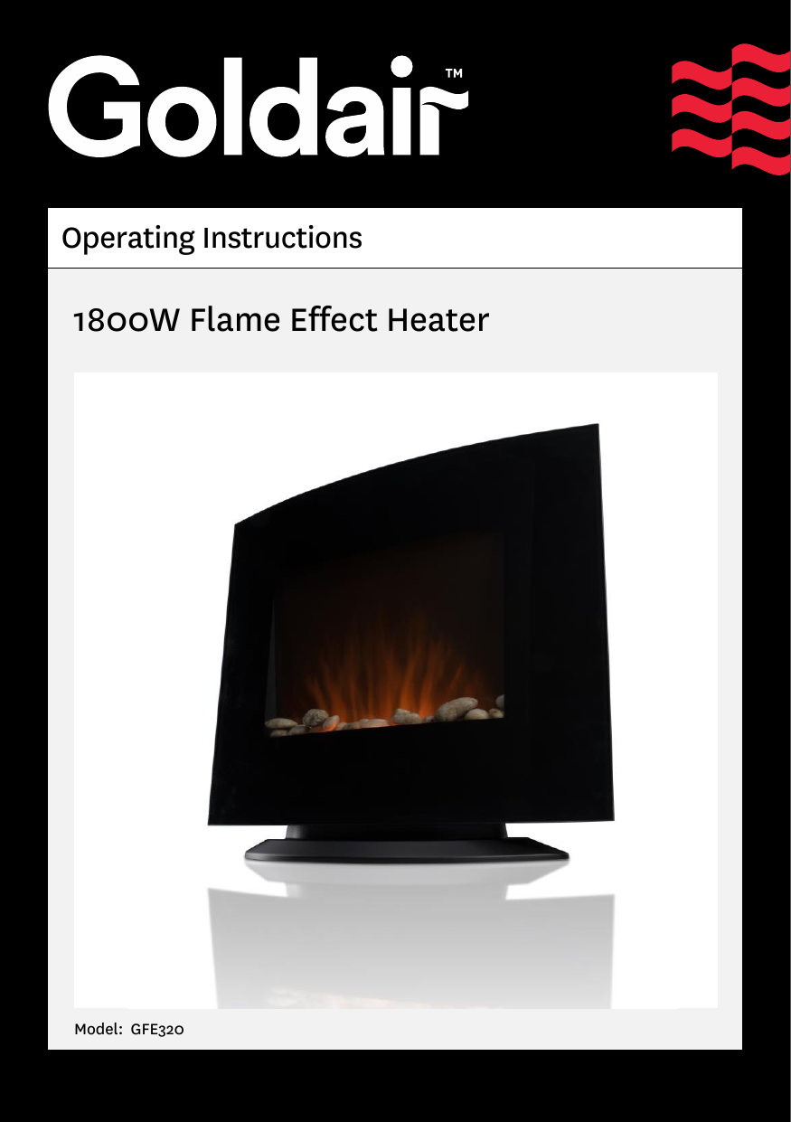 Goldair GFE320 Flame Effect Heater Manual | Manualzz