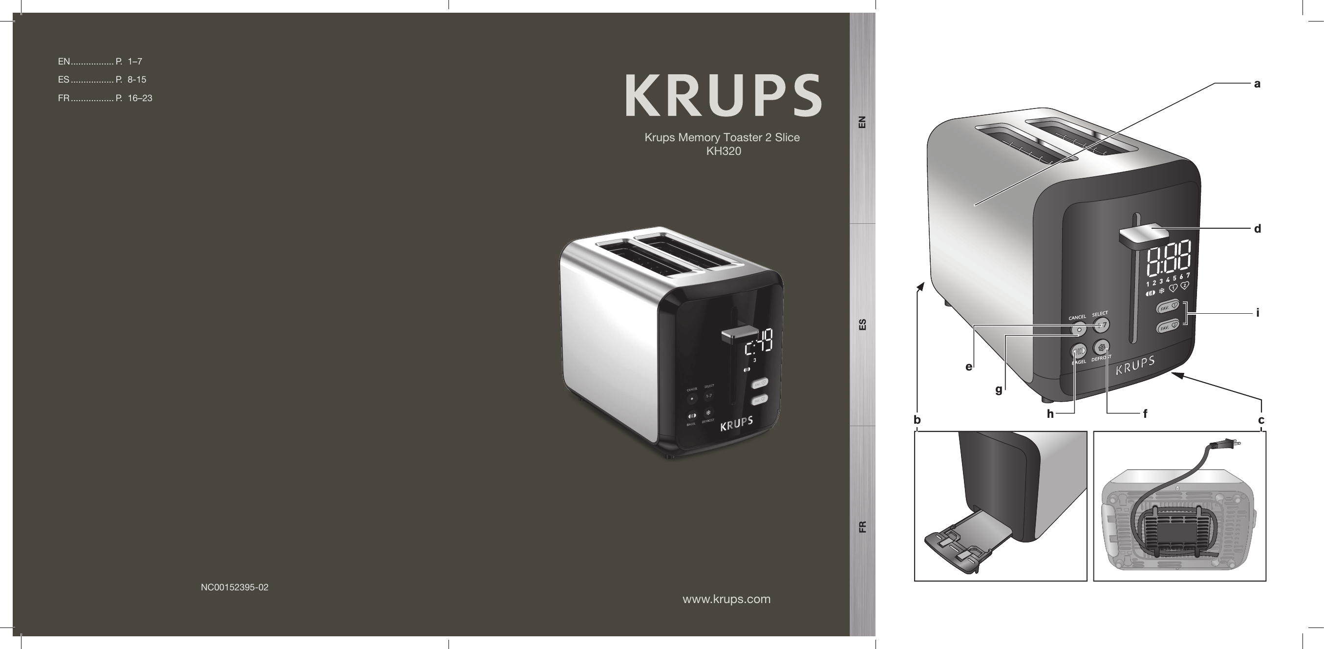 KRUPS 4 slice toaster KH251D51