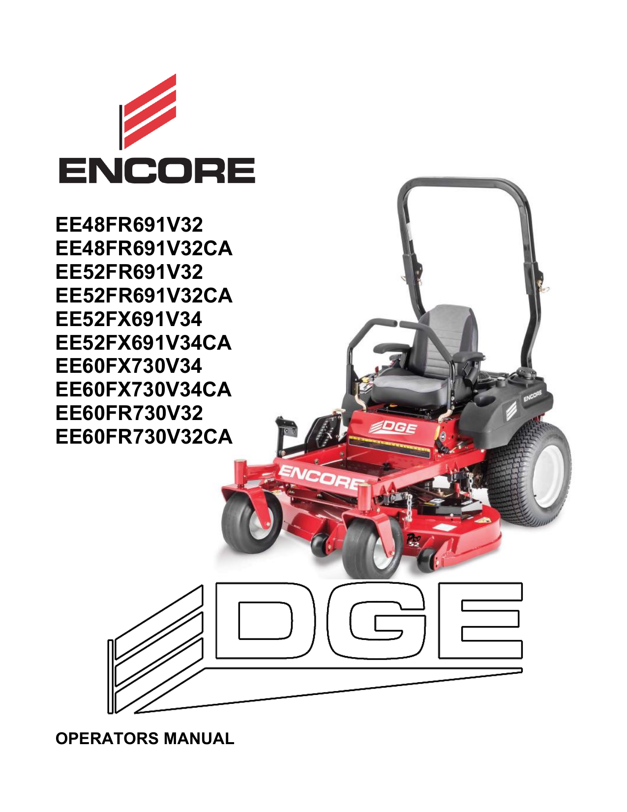 Encore 485260EDGEOPMANUALRevDate202008 Owner's manual Manualzz