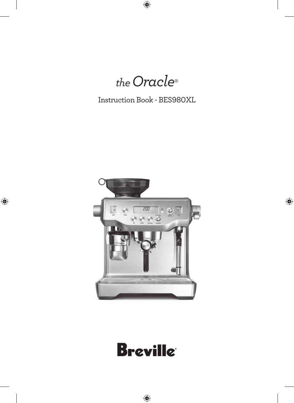 Breville the Oracle Espresso Instruction Manual Manualzz