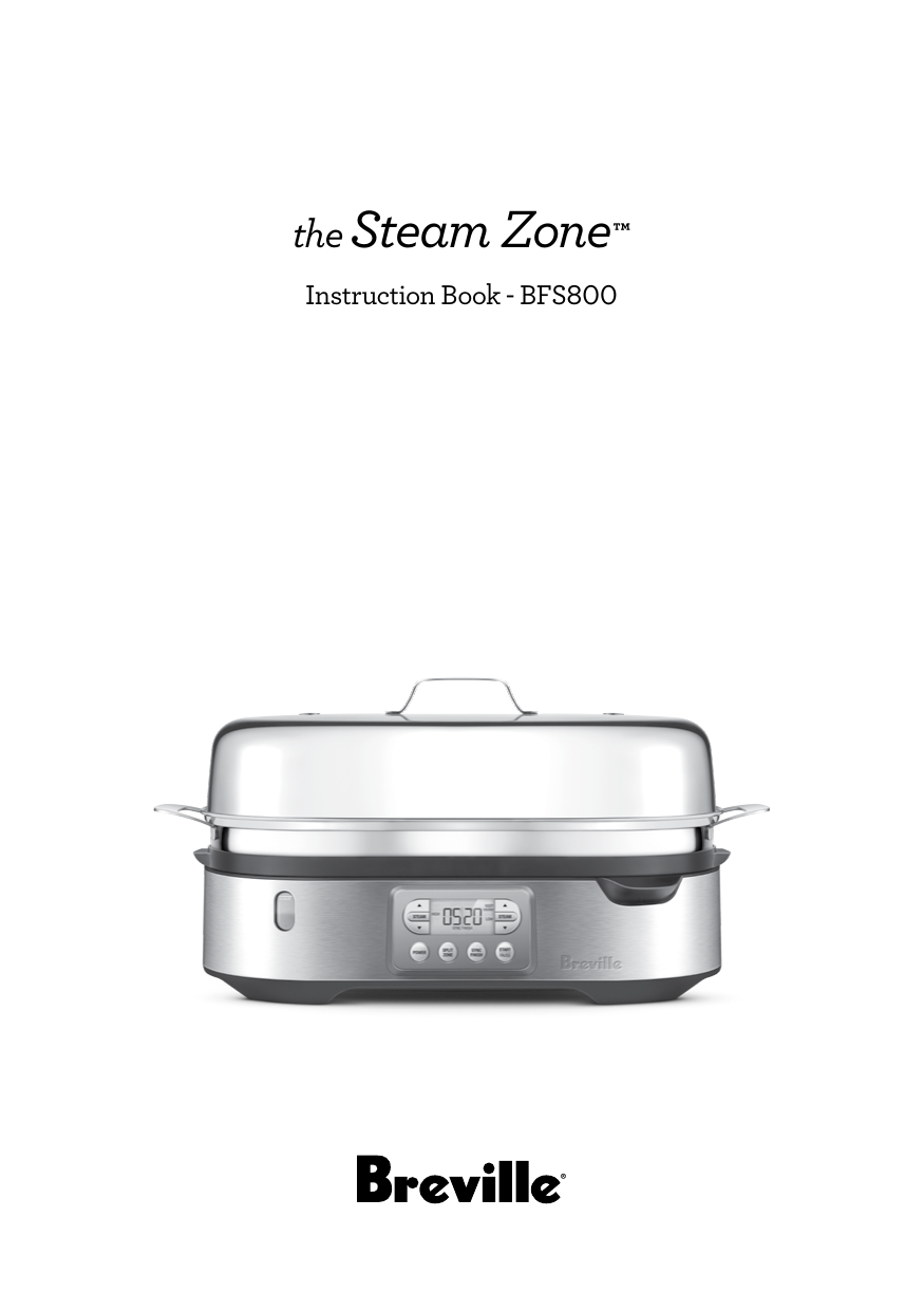 Breville The Steam Zone Cooker Instruction Manual Manualzz