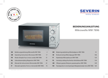 SEVERIN MW 7896 Microwave Benutzerhandbuch | Manualzz