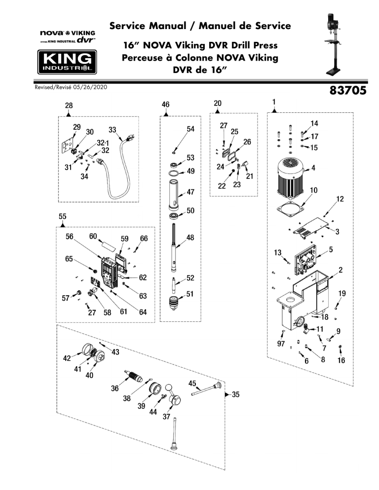 King Canada 83705 User manual | Manualzz