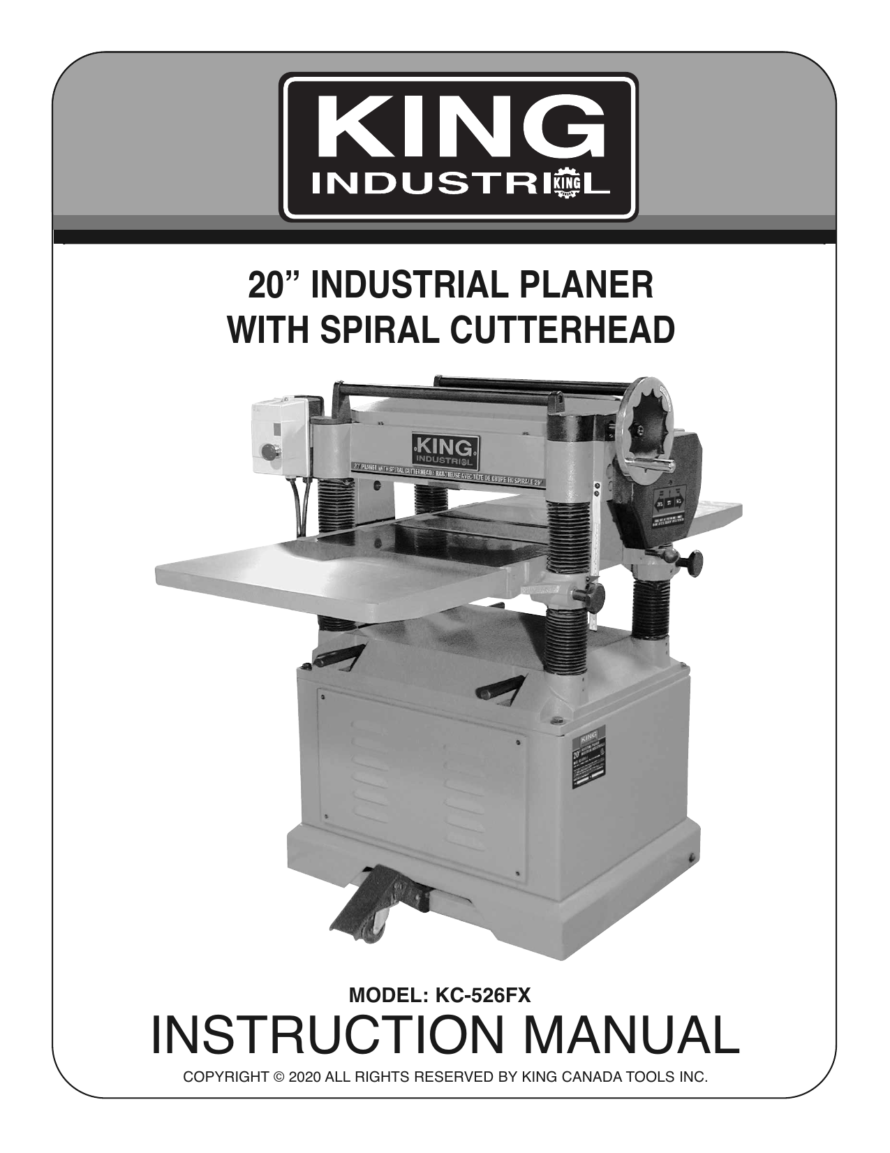 King Canada KC-526FX User manual | Manualzz