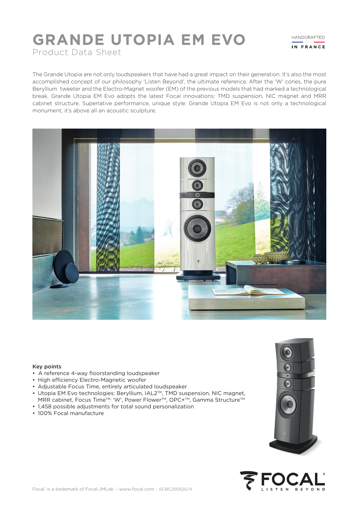 Focal Grande Utopia EM Evo Specification sheet Manualzz