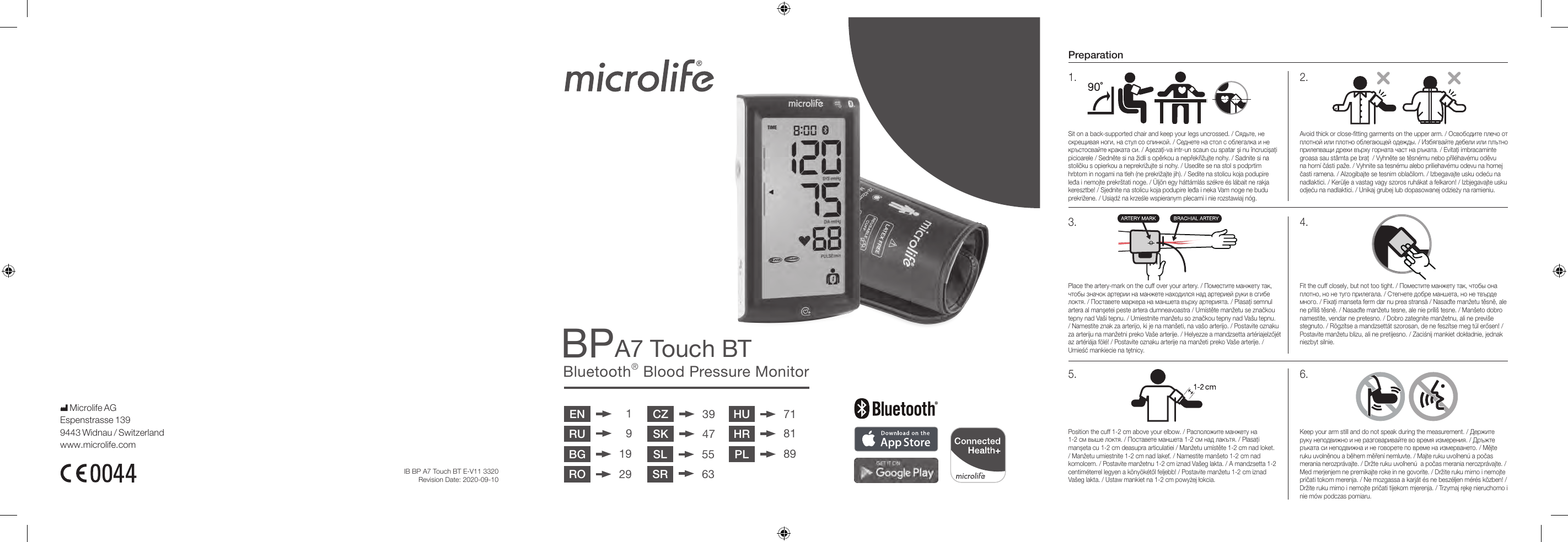 Microlife Bluetooth® blood pressure monitor User manual Manualzz