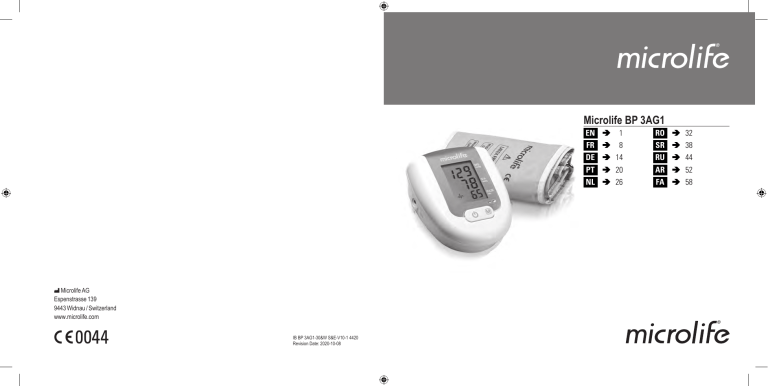 Microlife BP 3AG1 User manual | Manualzz