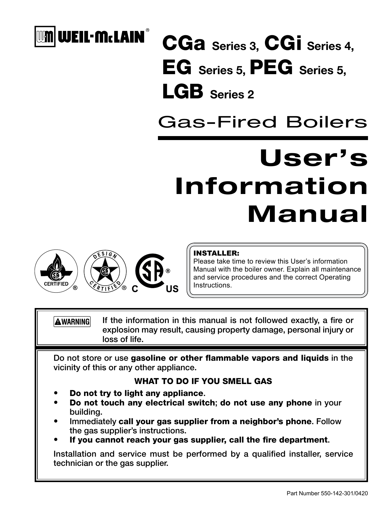 Weilmclain Gold Oil Boiler Manual
