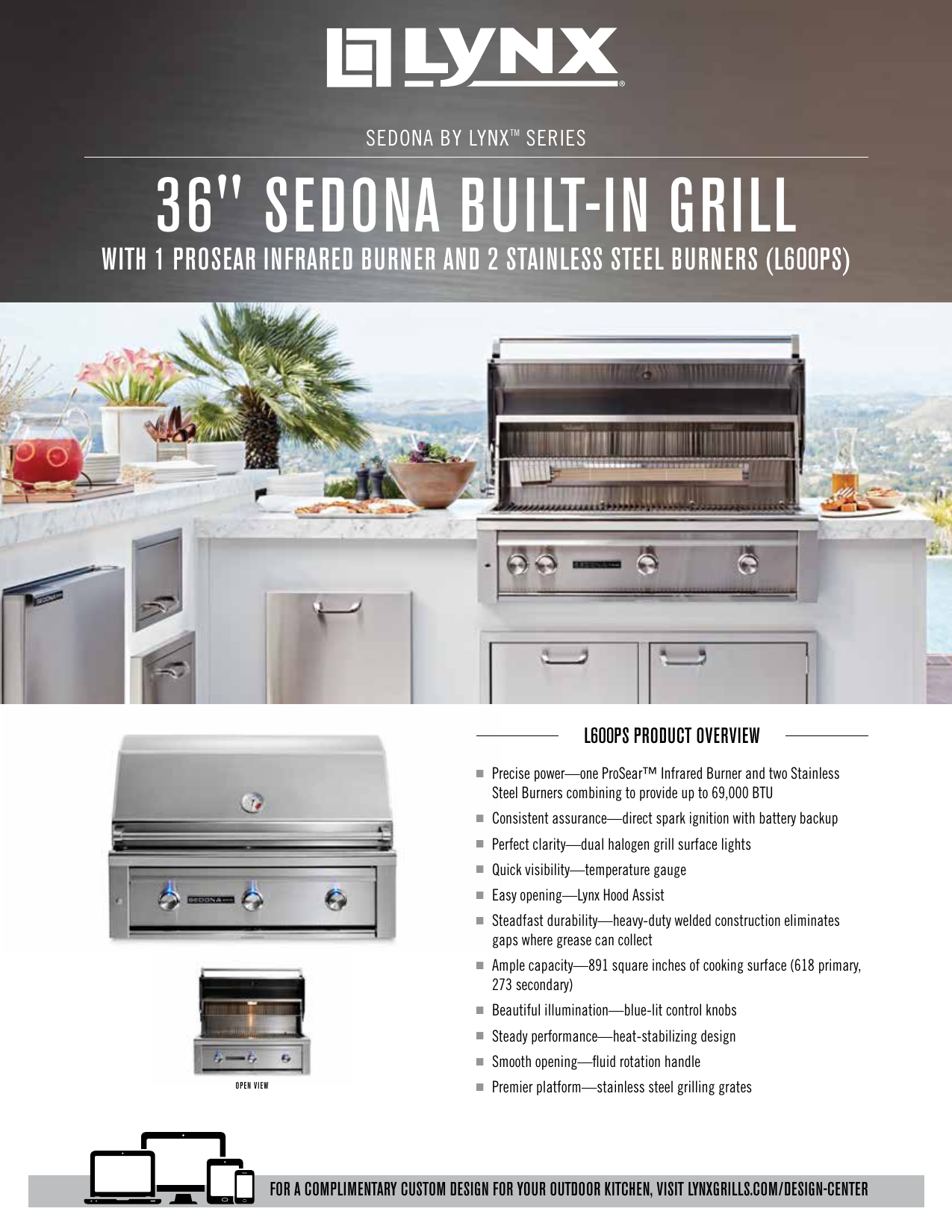 Lynx 36" Sedona Builtin User manual Manualzz