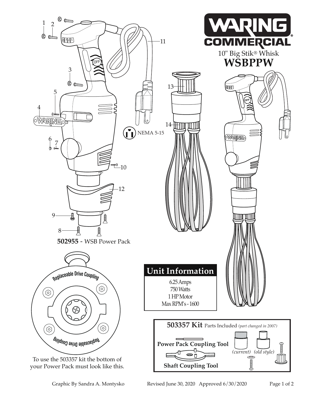 Waring WSBPPW User manual | Manualzz