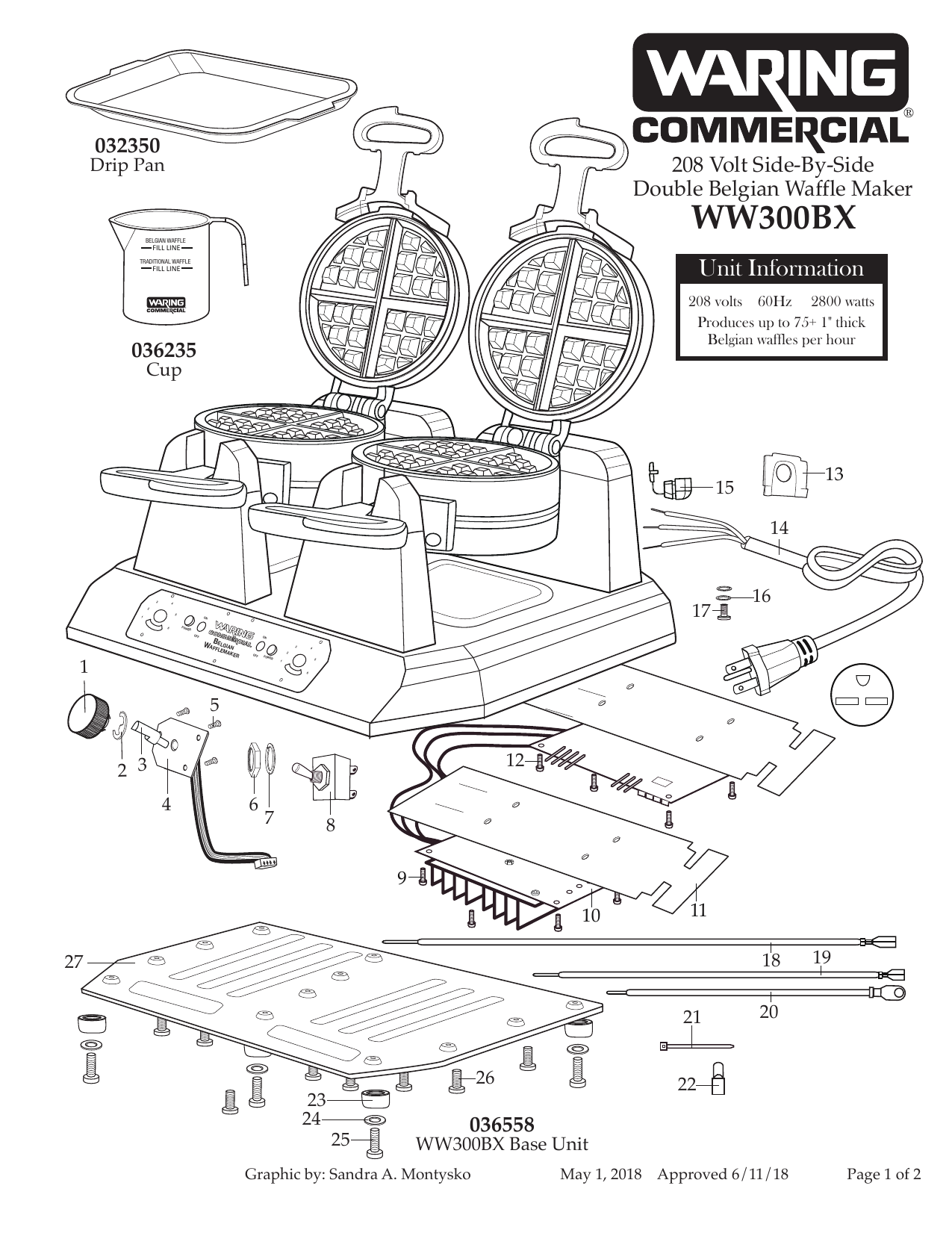 waring ww250bx