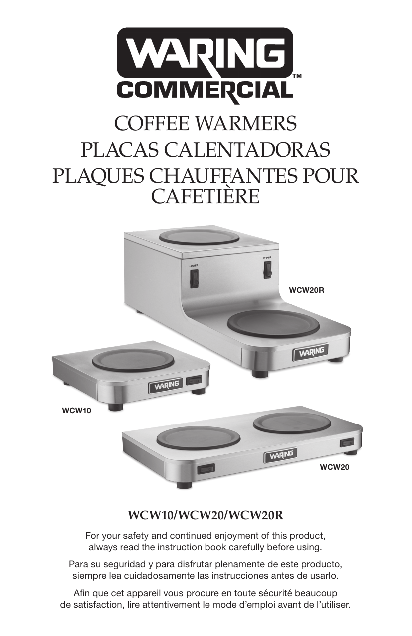 Waring WCW20 Double Burner Coffee Warmer Instruction Manual Manualzz