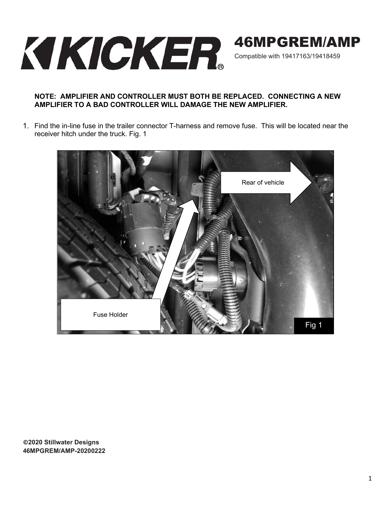 Kicker 46MPGREM/AMP Owner's manual | Manualzz