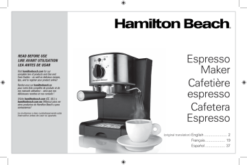 CAFETERA EXPRESSO Y CAPUCCINO 40715 HAMILTON BEACH | Kissu