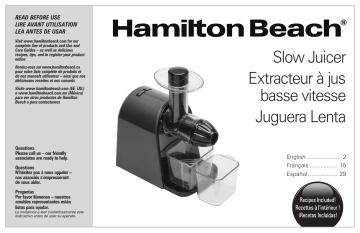 Hamilton Beach 67951 Mode d'emploi | Manualzz
