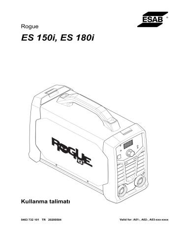 ESAB ES 180i Kullanım kılavuzu | Manualzz