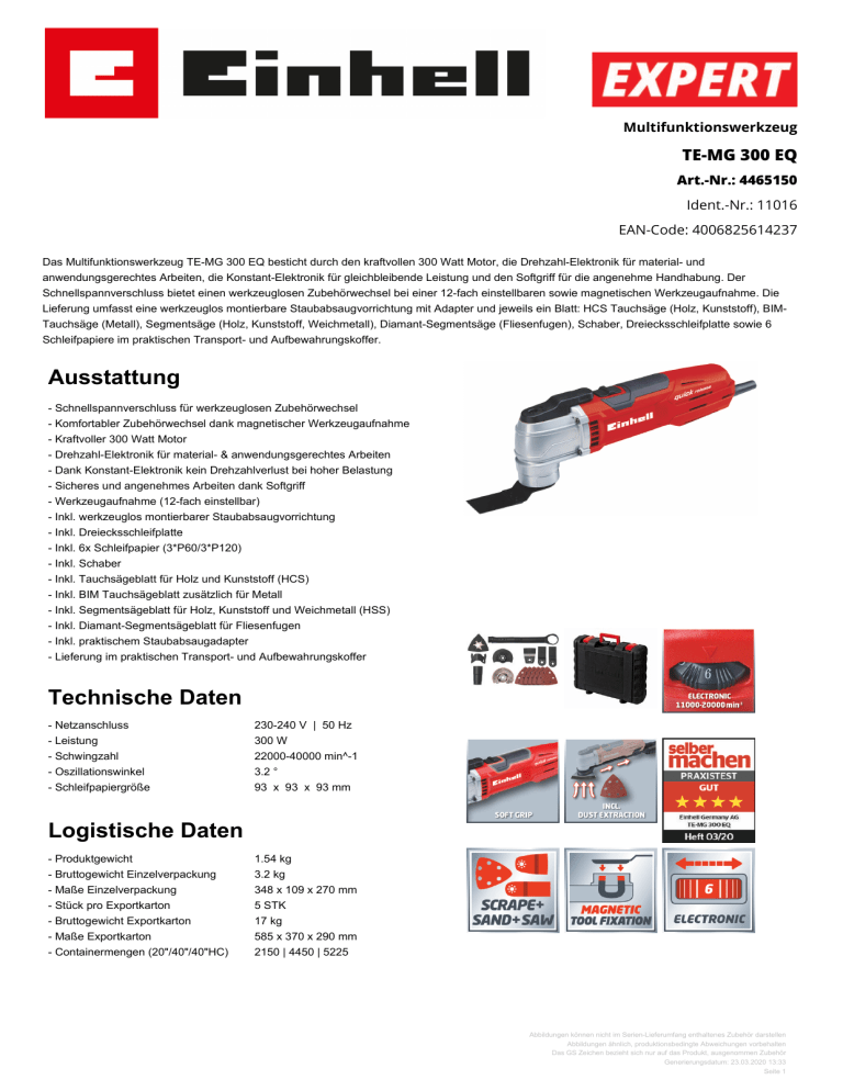 EINHELL TE-MG 300 EQ User manual | Manualzz