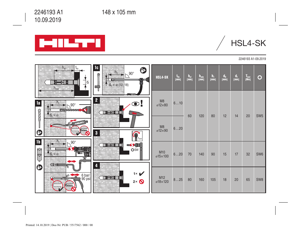 5x Hilti 8" Premium Coupe pour Recip Ssw 203 mm 5x Hilti 8" Premium Coupe pour Recip Ssw 203 mm