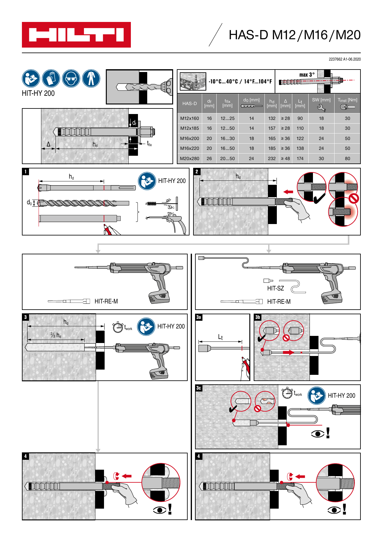 Hilti HASD Operating instrustions Manualzz