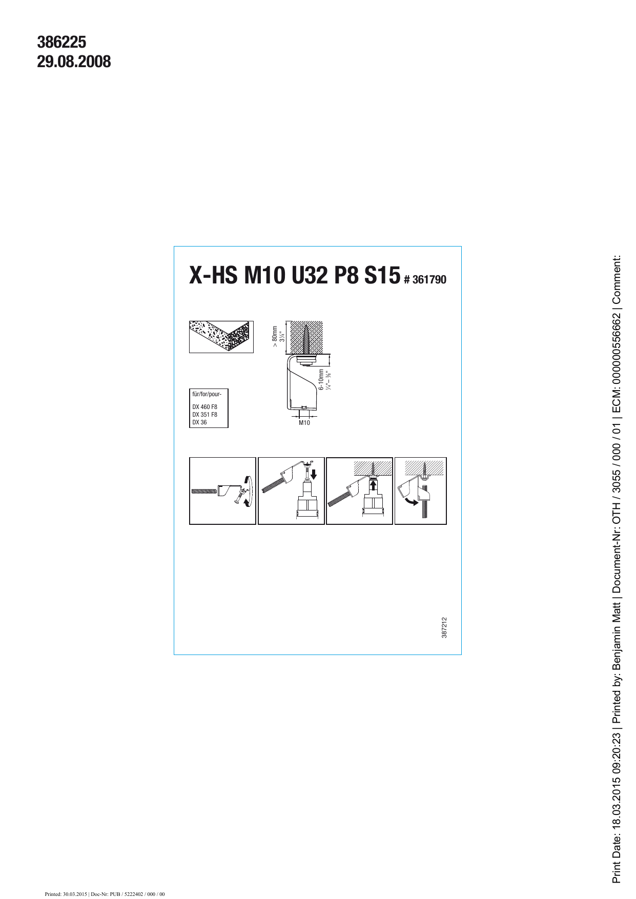 Hilti Instruction 386225 User guide | Manualzz