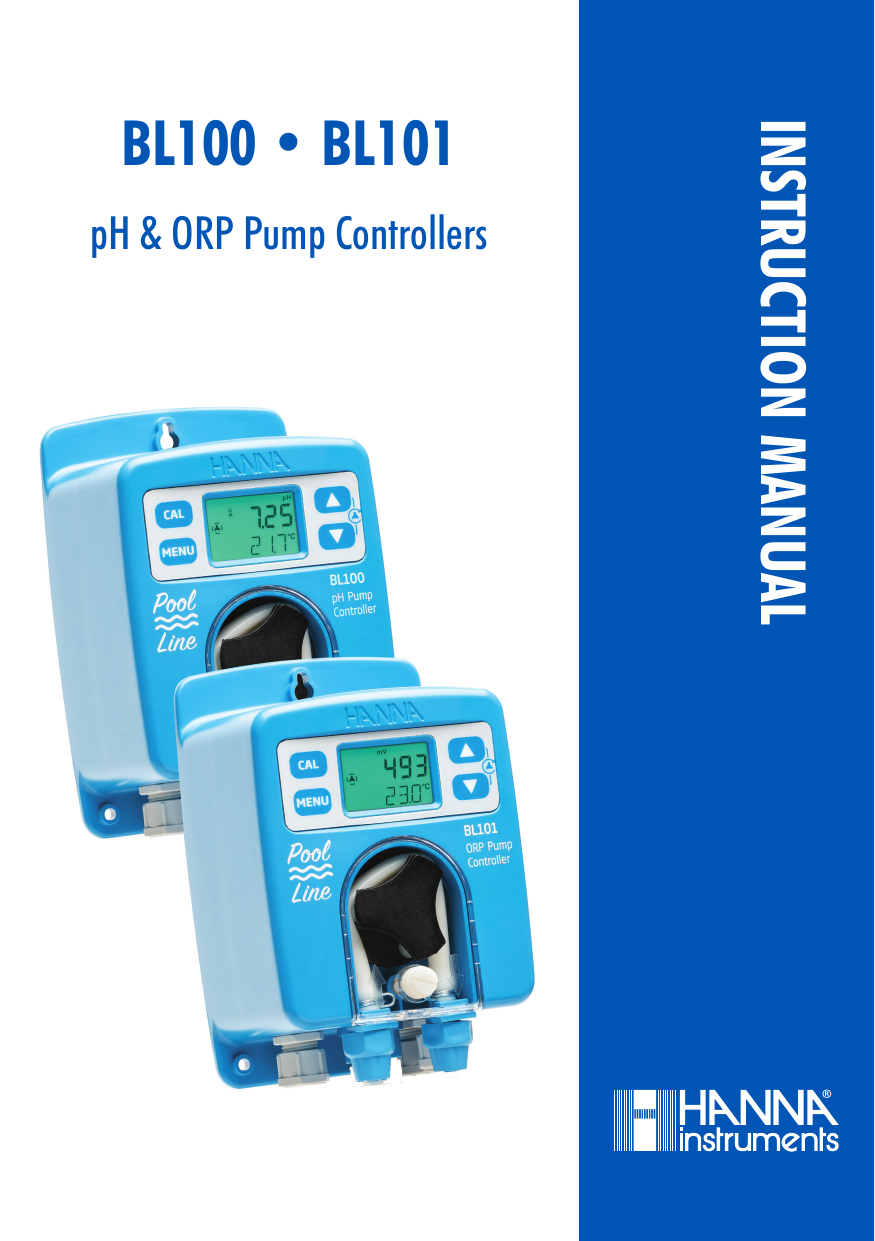 Hanna Instruments BL100,BL101 Owner Manual Manualzz