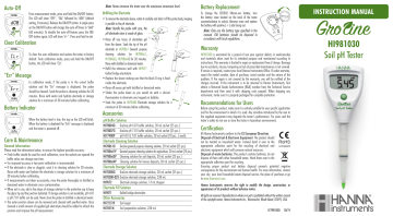 Hanna Instruments HI981030 Owner Manual | Manualzz