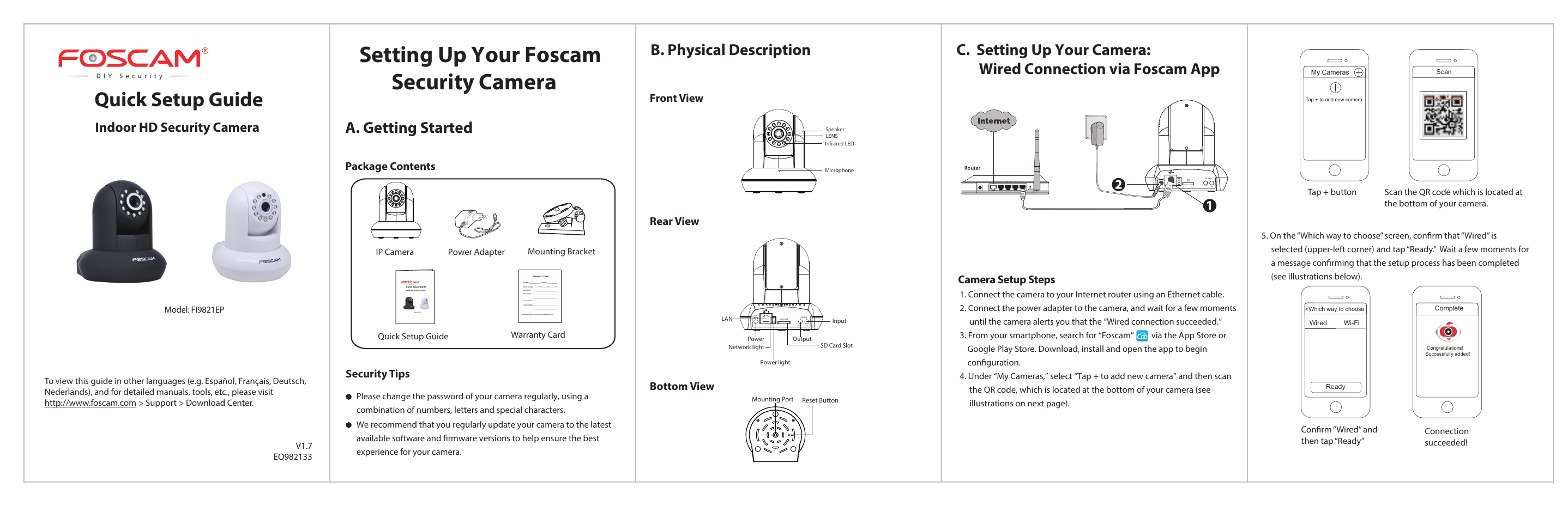 Foscam FI9821EP User manual | Manualzz