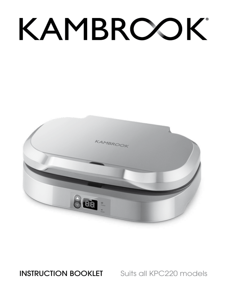 Kambrook Perfect Pancake Press Operating instructions Manualzz